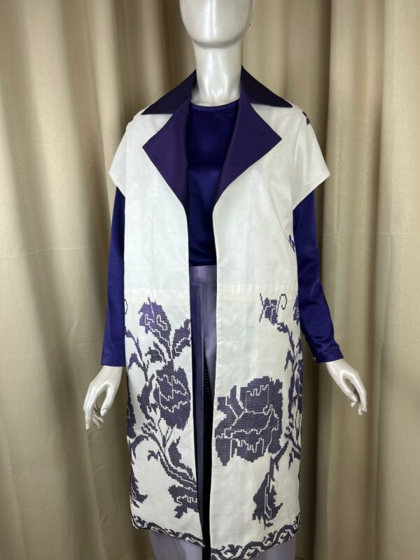 Outer Tenun Motif Bunga Masamba - Gambar 3