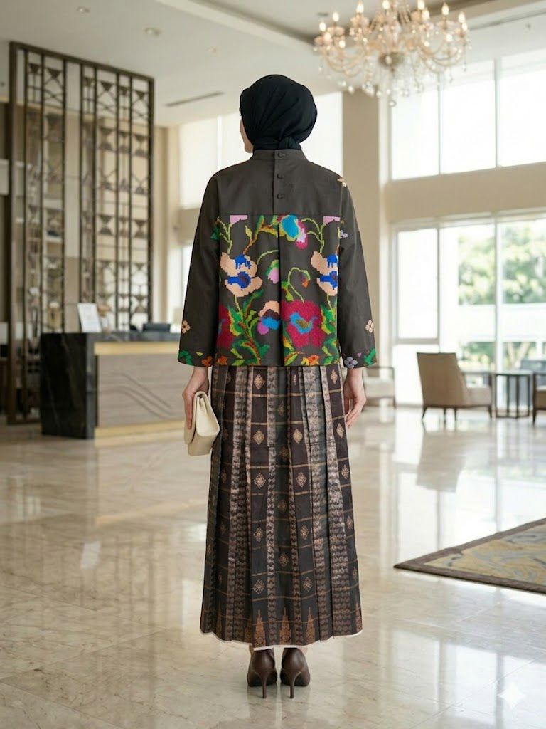 Baju Bodo Lagosi Deep Cocoa - Gambar 2