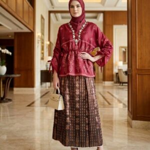Baju Bodo Crinkle Merah