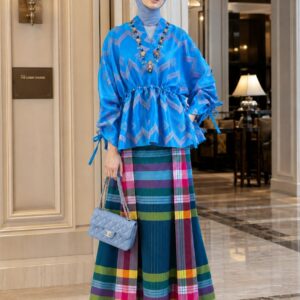 Baju Bodo Crinkle Biru