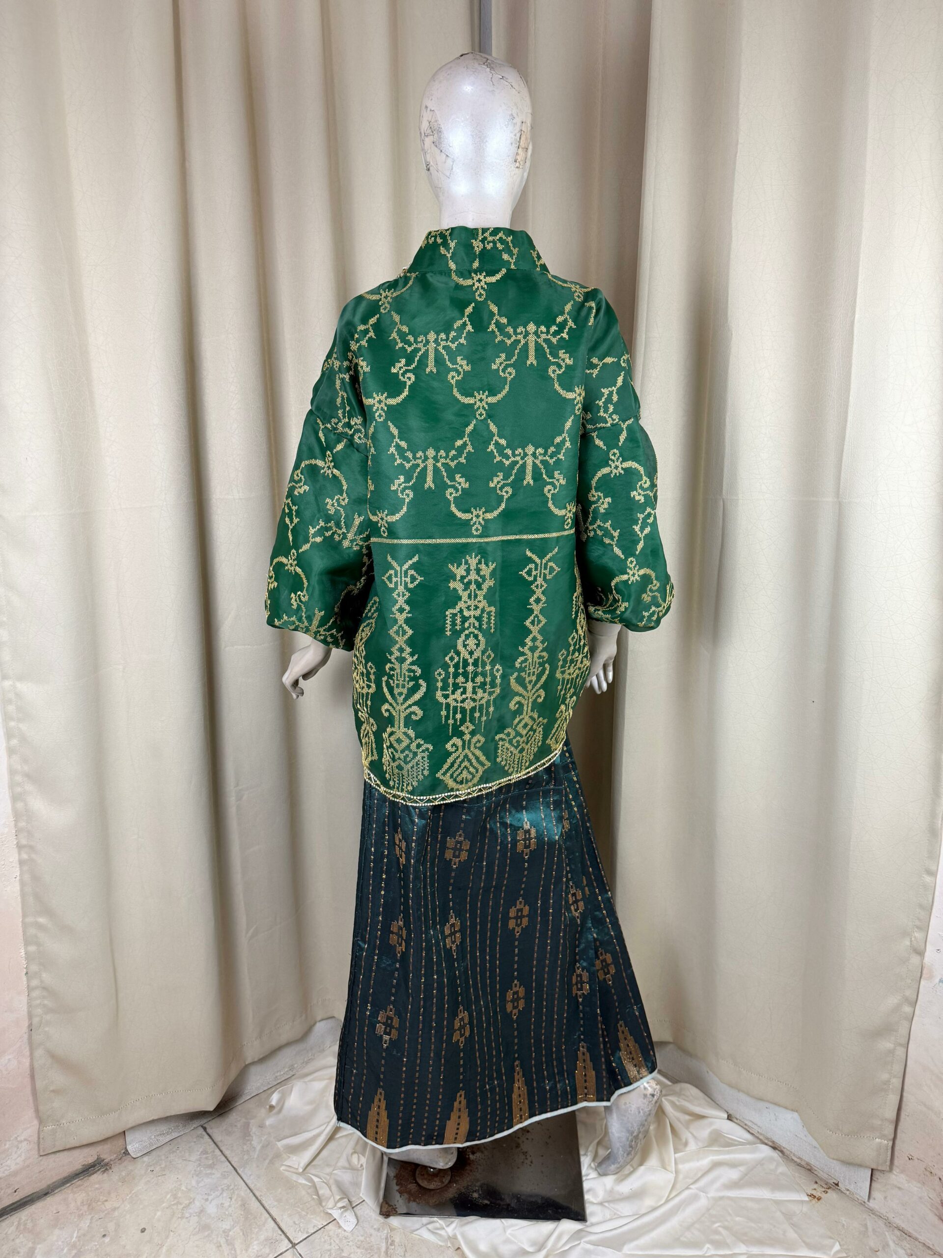 Baju Bodo Bordir Emerald - Gambar 4