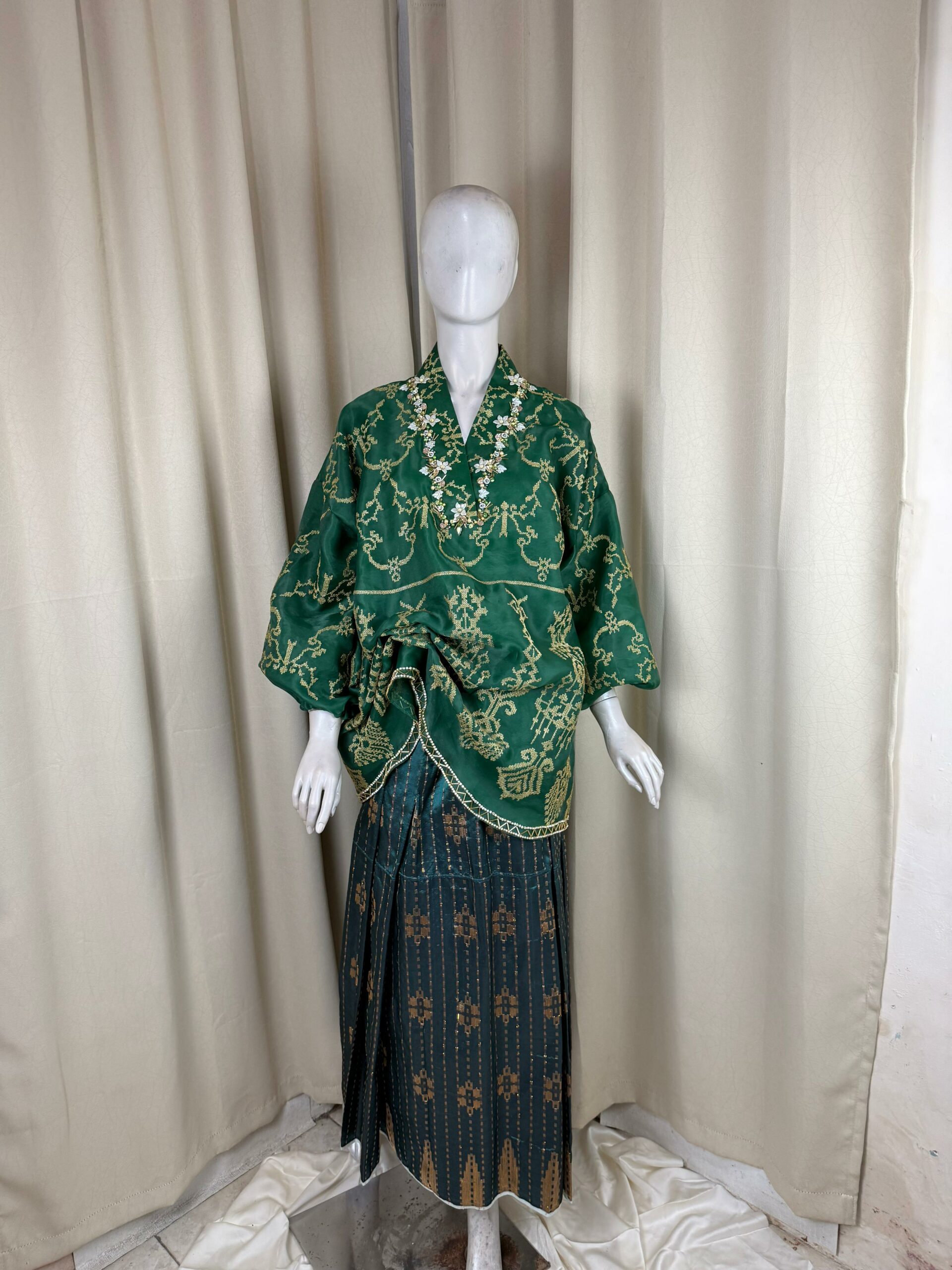 Baju Bodo Bordir Emerald - Gambar 3
