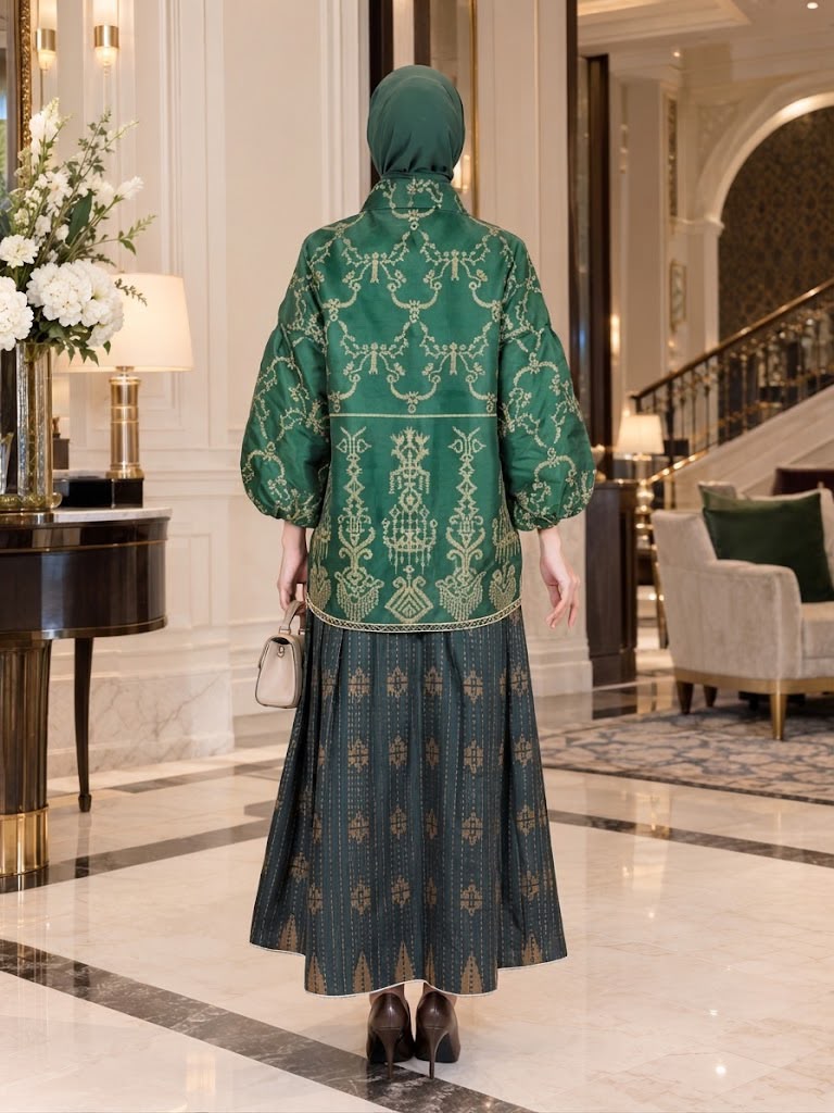 Baju Bodo Bordir Emerald - Gambar 2