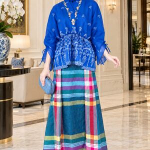 Baju Bodo Crinkle Biru tua