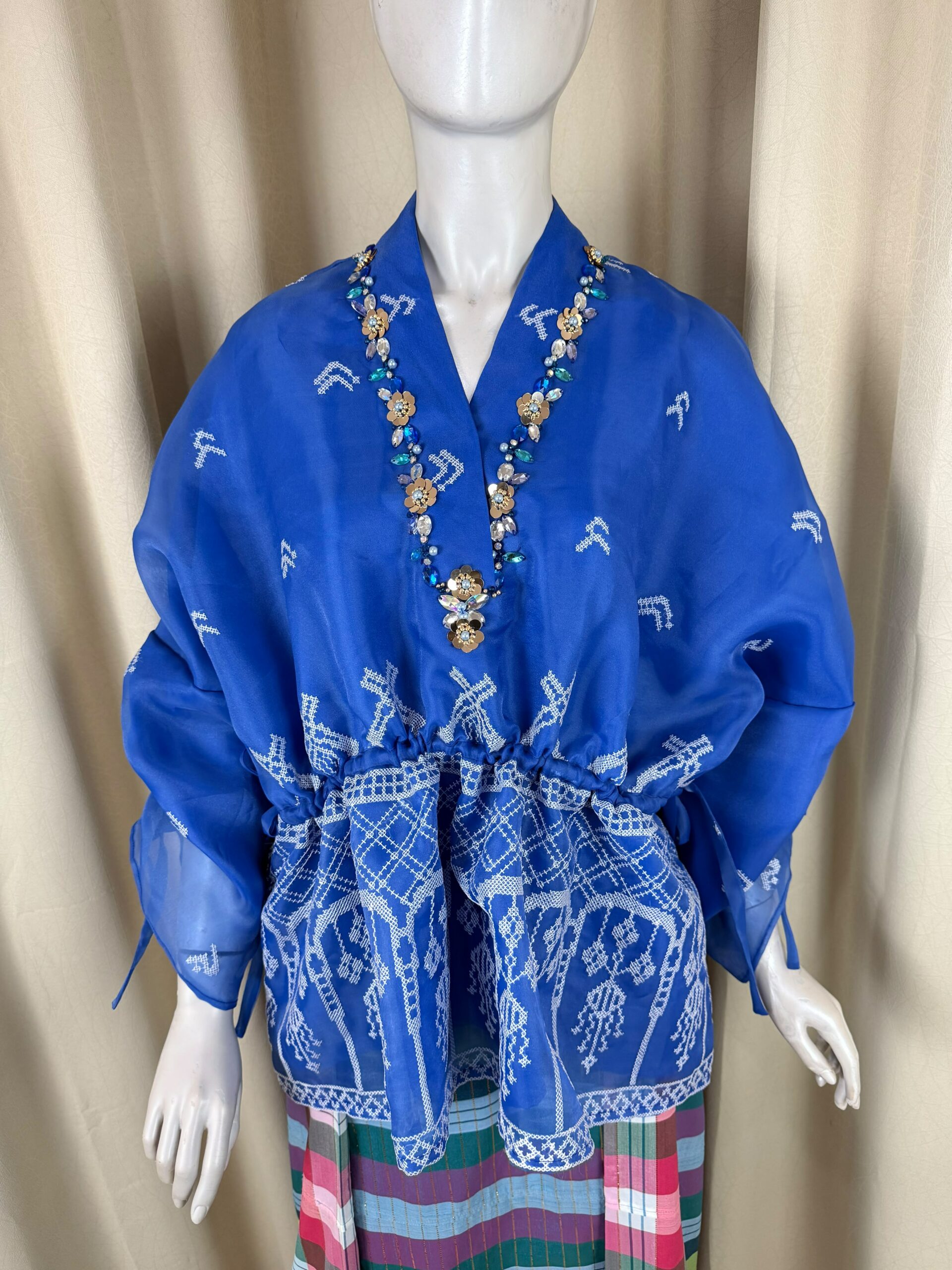 Baju Bodo Crinkle Biru tua - Gambar 5
