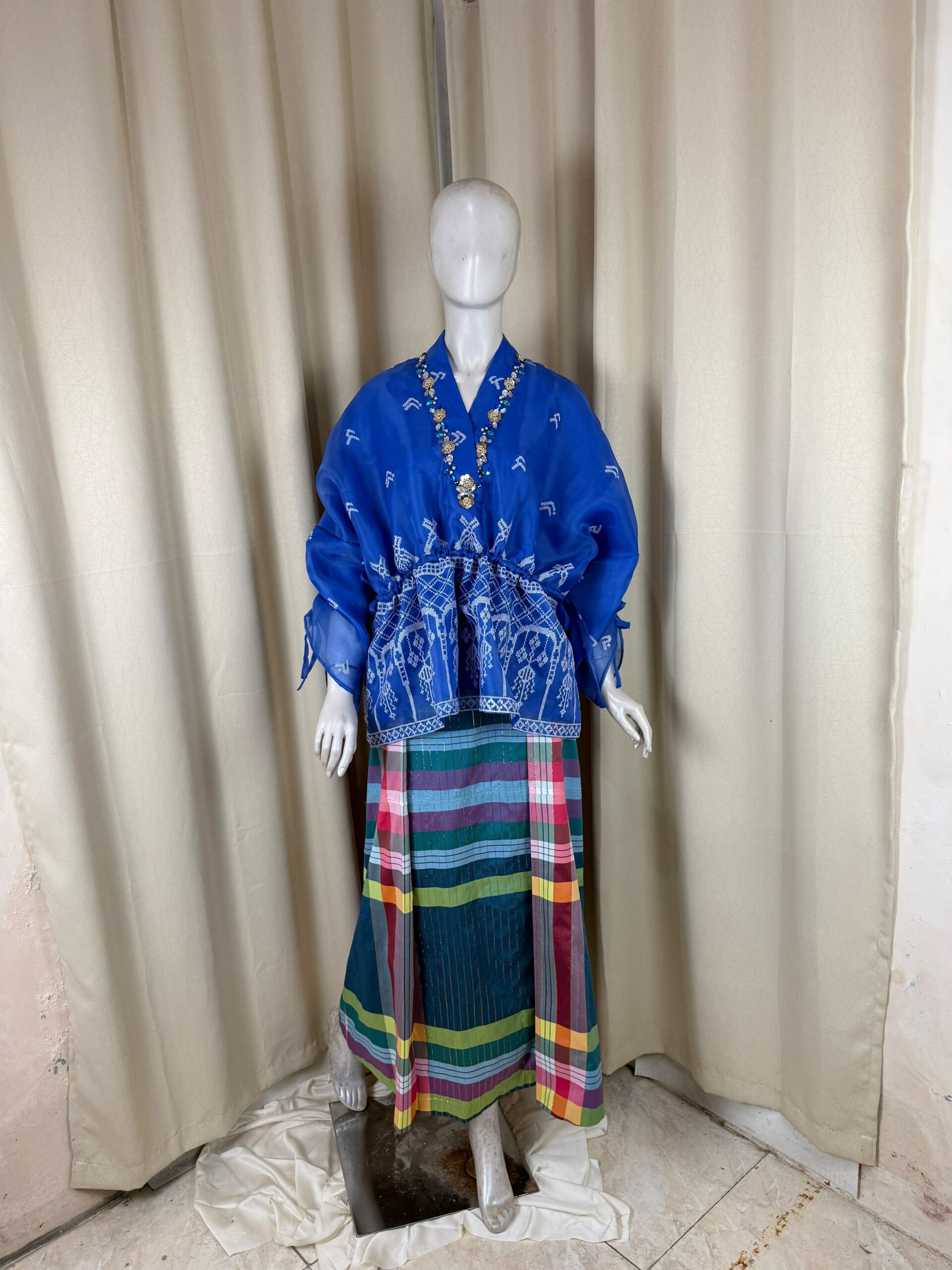 Baju Bodo Crinkle Biru tua - Gambar 3