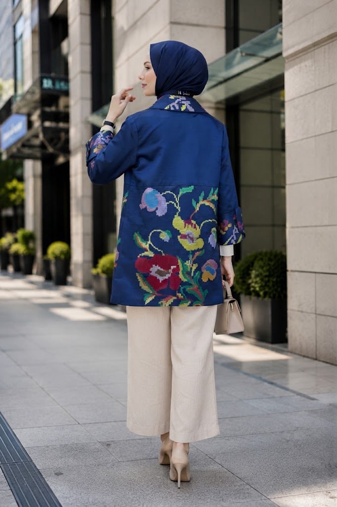 Lagosi Work Outer Dark Blue - Gambar 3