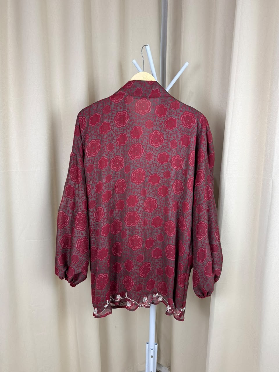 Sari Bodo Chiffon - Garnet Bloom - Gambar 8